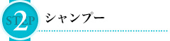 STEP 2 シャンプー